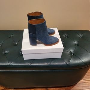 Chloe Denim & Leather Boots
